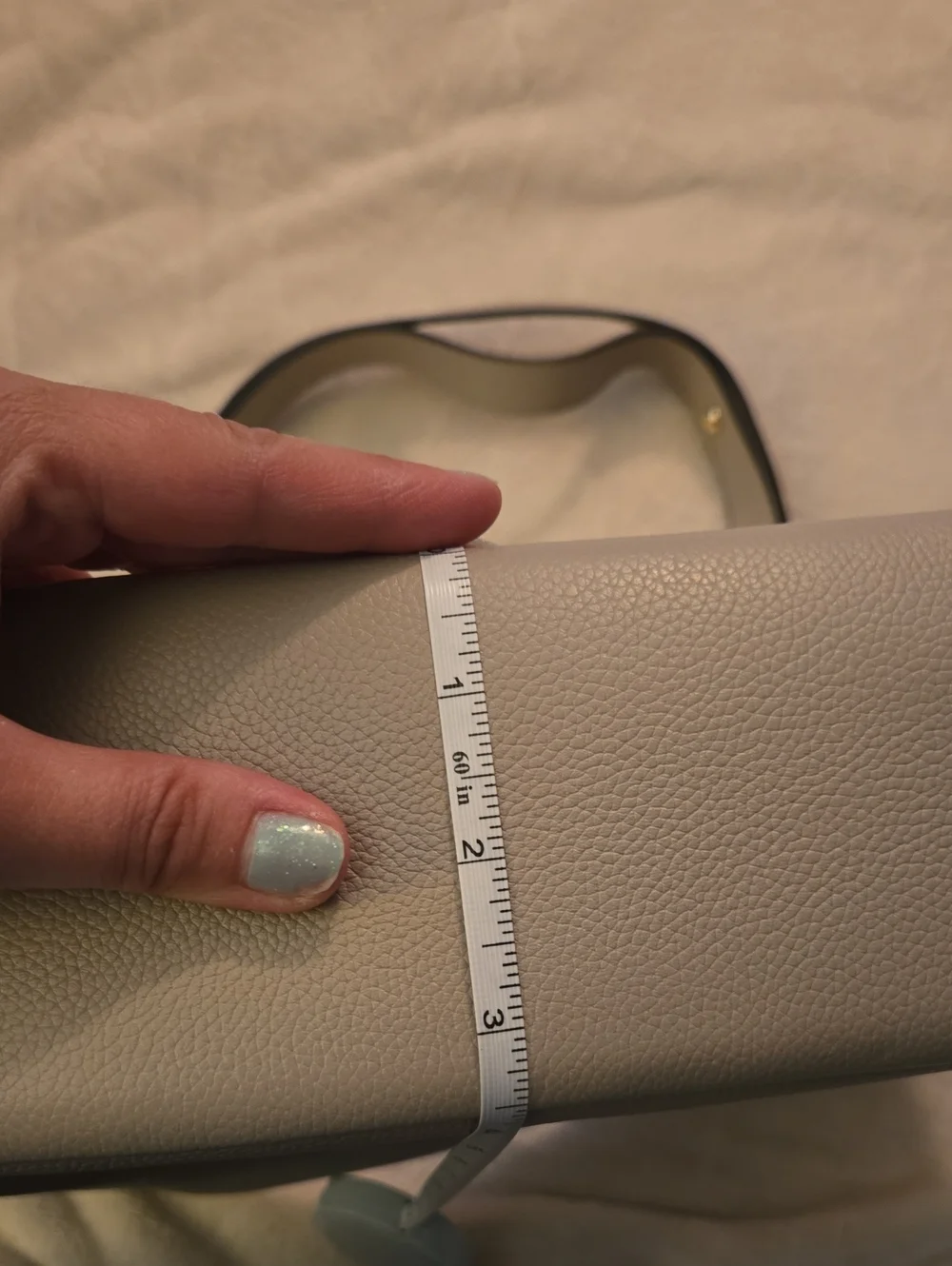 Kate Spade Woven Leather Shoulder Bag in Light Gray - Designer Style